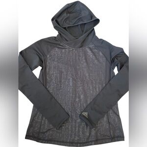 Adidas size small black climawarm hoodie w/ thumb holes in excellent condition